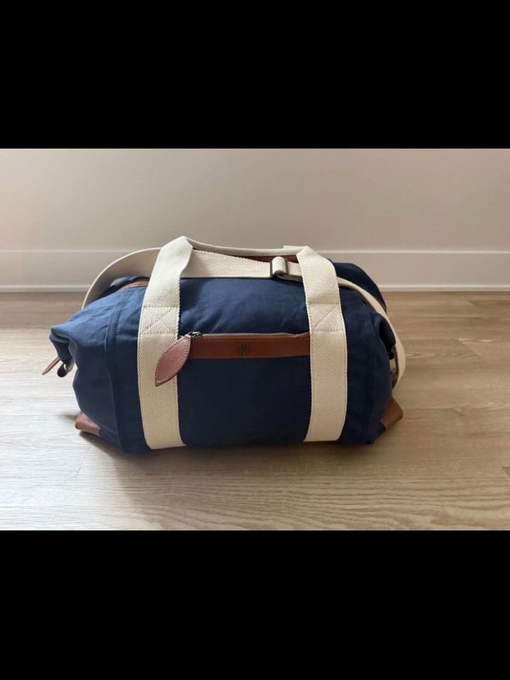 Mark & Graham Canvas and Leather Weekender Duffle Bag